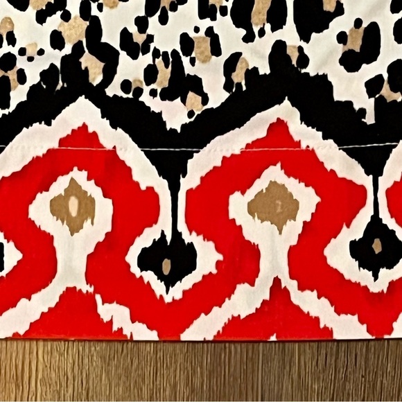 CHICO'S 2 US Size 12/14 Leopard Aztec Print Slinky Bell Sleeve Tunic‎ Top - Picture 5 of 12